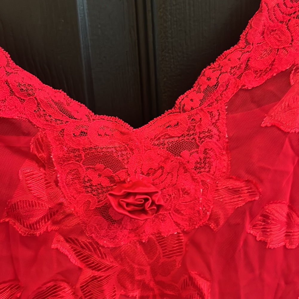Red Lace Nightie - Picture 4 of 5